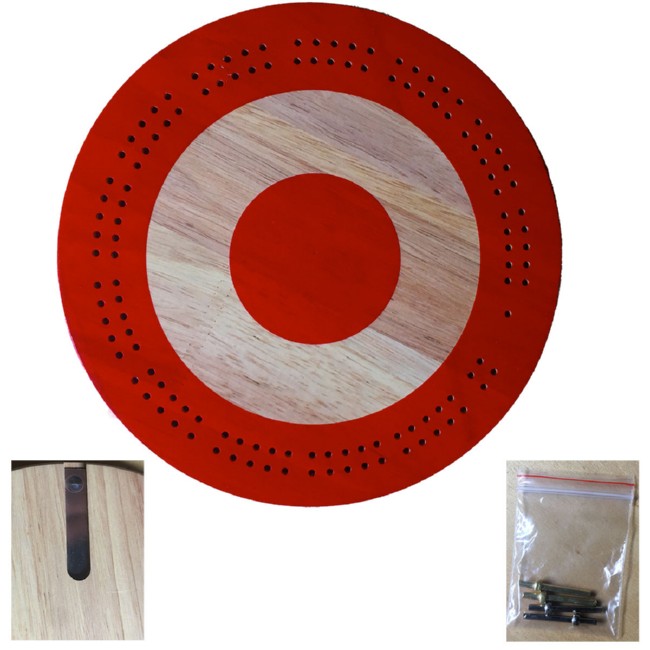 9" Round Cribbage Board