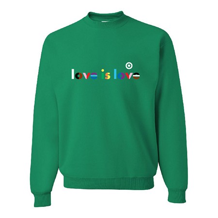 Love Wins Green Crewneck Sweatshirt